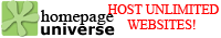 Linux Web Hosting at Homepage<br>Universe