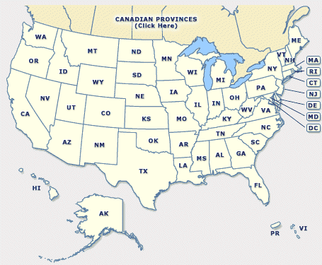 Click on any state